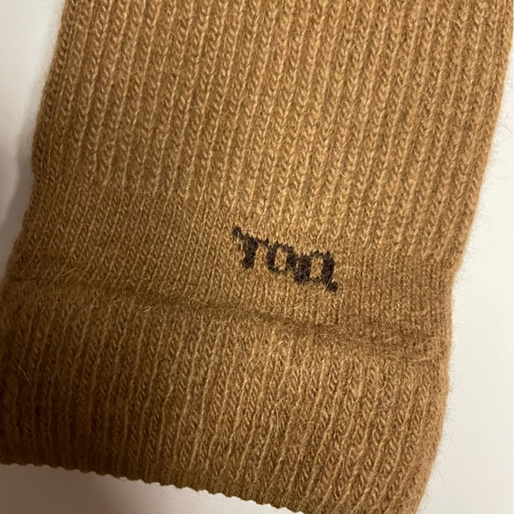 Camel wool blend thermal knee warmer dark camel Mongolia - Picture 4 of 7